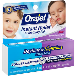 orajel baby oral pain reliever  teething daytime nighttime