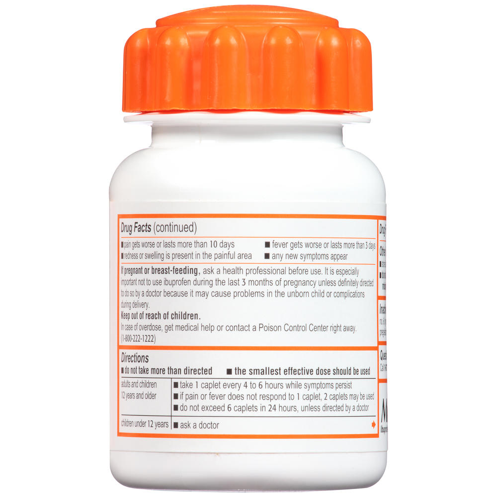 Motrin IB Ibuprofen Tablets USP, 200 mg, Coated Caplets, 225 caplets