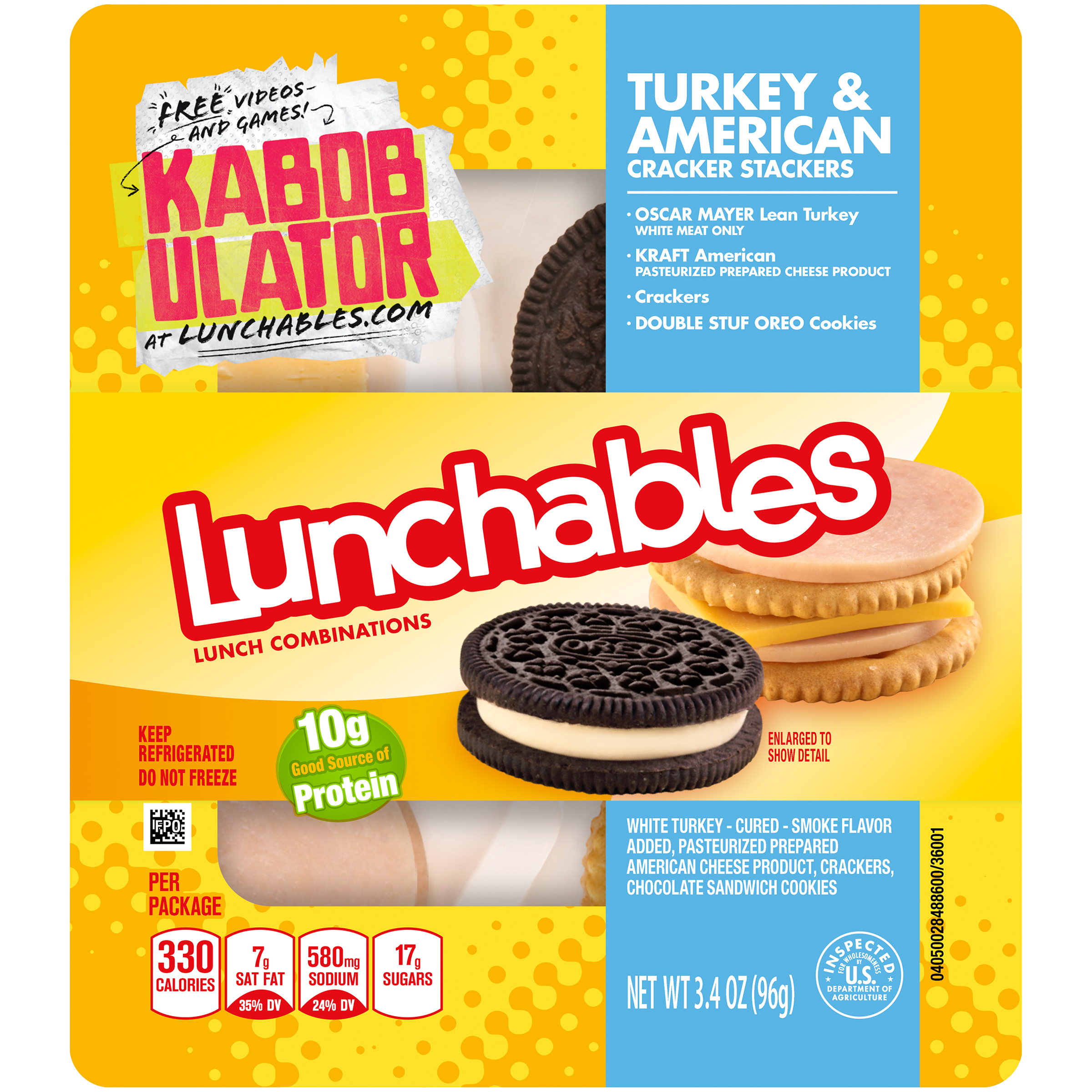 Lunchables Cracker Stackers Lunch Combinations, Turkey & American, 4.2 oz (119 g)