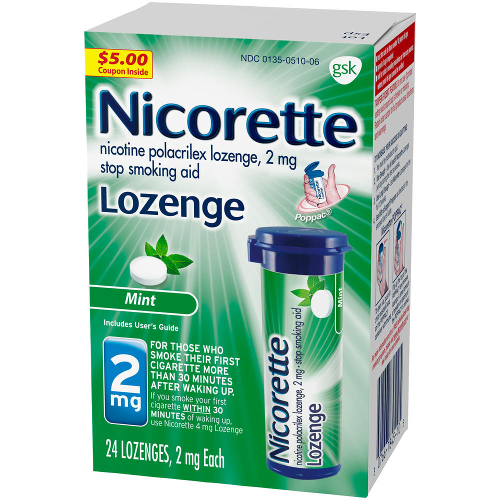 Nicorette &#174; 2mg Mint Lozenge 24 ct Box