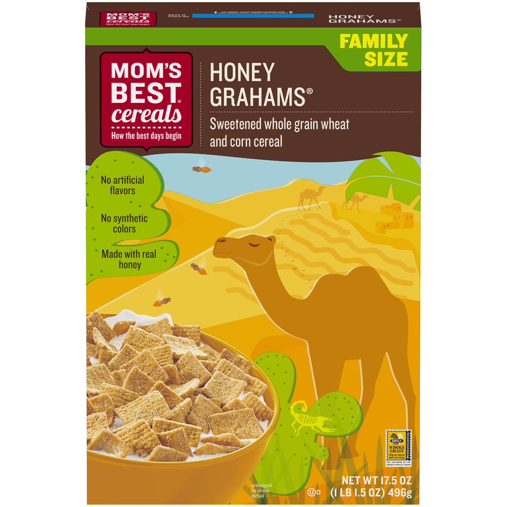 Mom's Best ® Naturals Honey Grahams&#174; Cereal 17.5 oz. Box