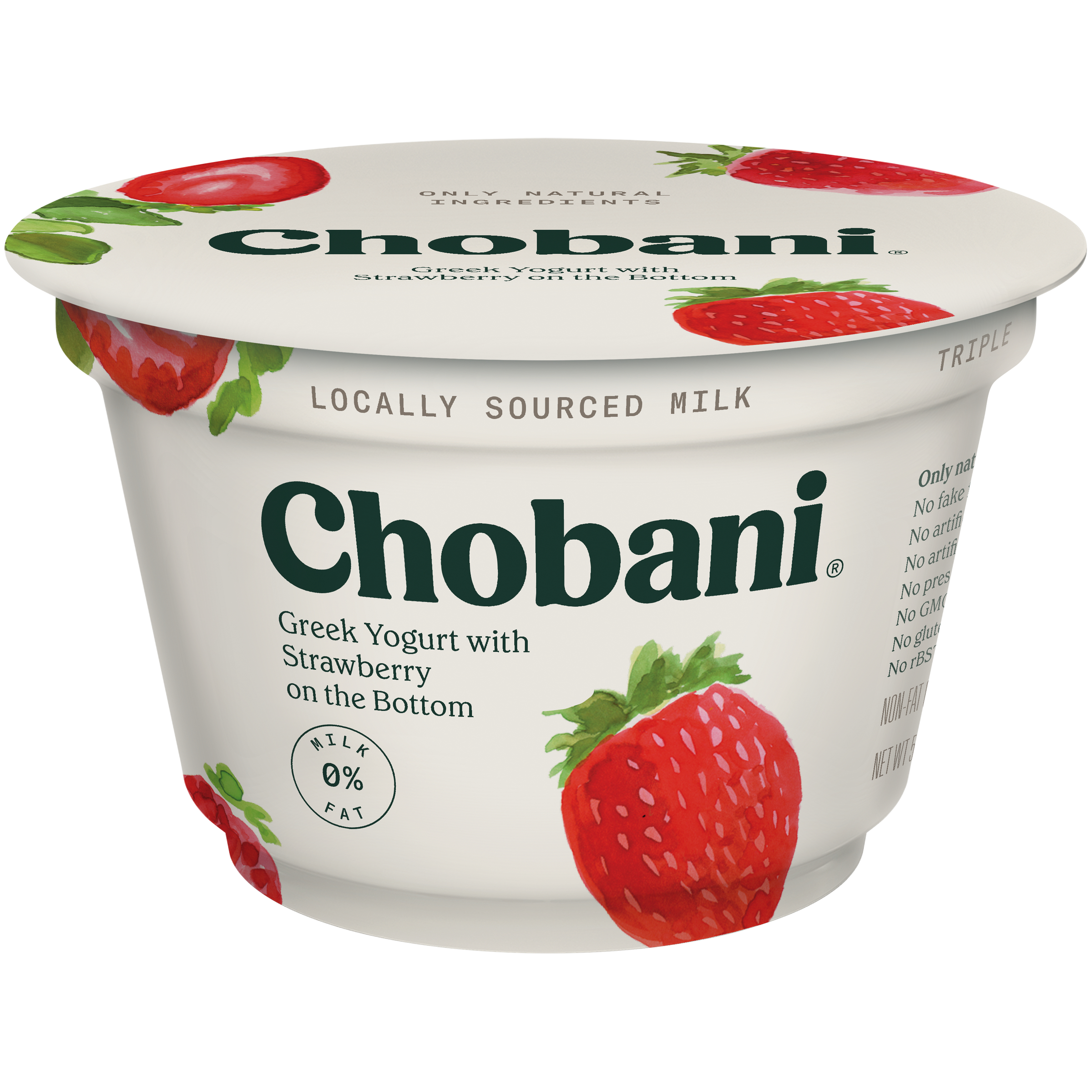 Chobani Yogurt, Greek, Non-Fat, Strawberry 6 oz (170 g)