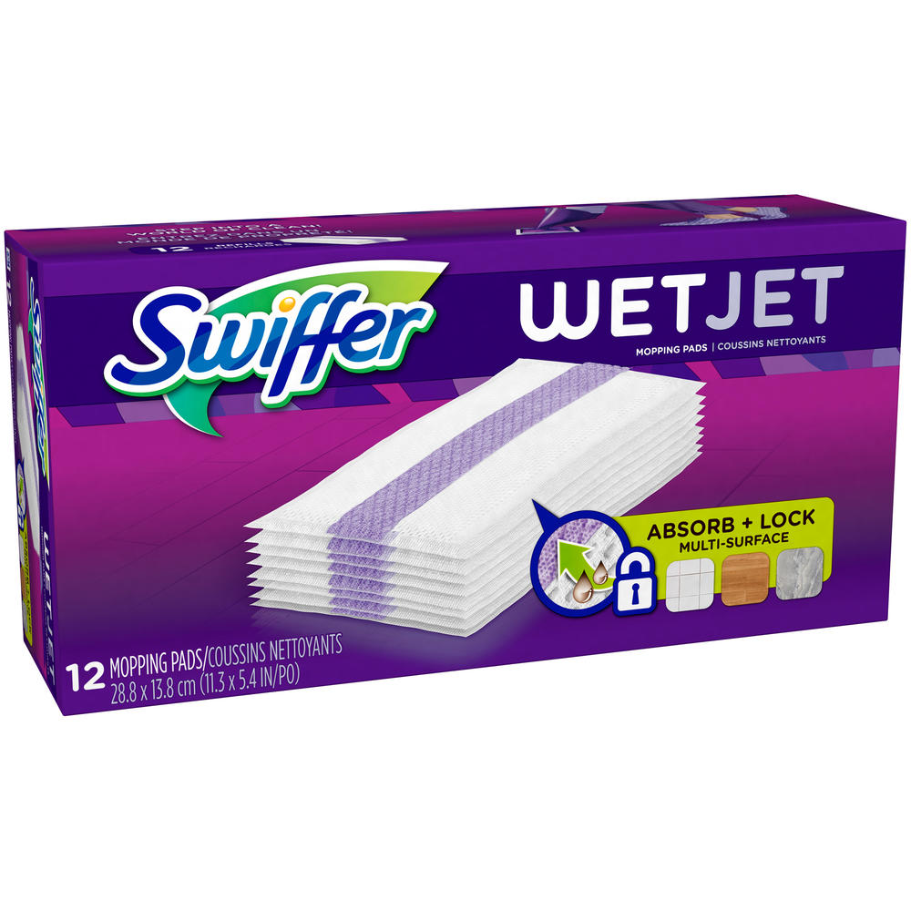 Swiffer Wet Jet Cleaning Pads, Refill, 12 refills