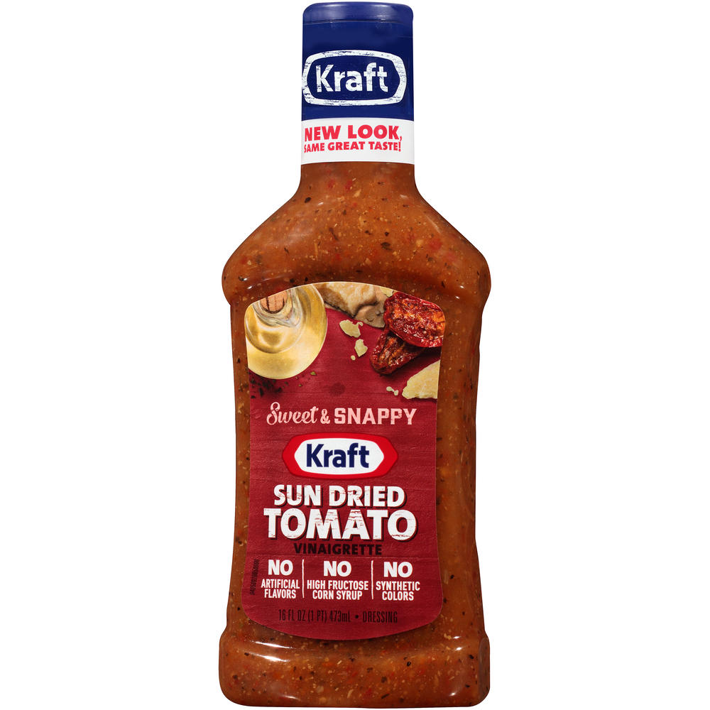 Kraft Dressing & Marinade, Sun Dried Tomato Vinaigrette, 16 fl oz (1 pt) 473 ml