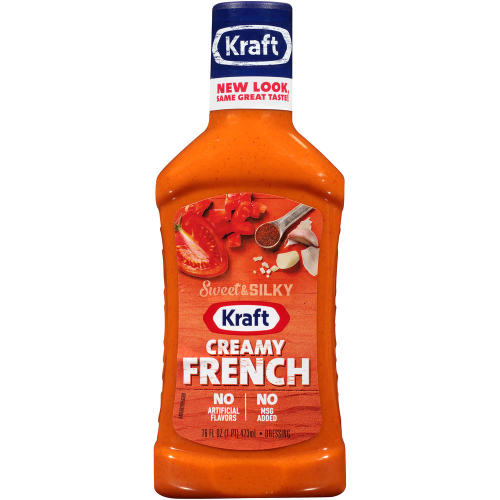 Kraft Dressing, Creamy French, 16 fl oz (1 pt) 473 ml