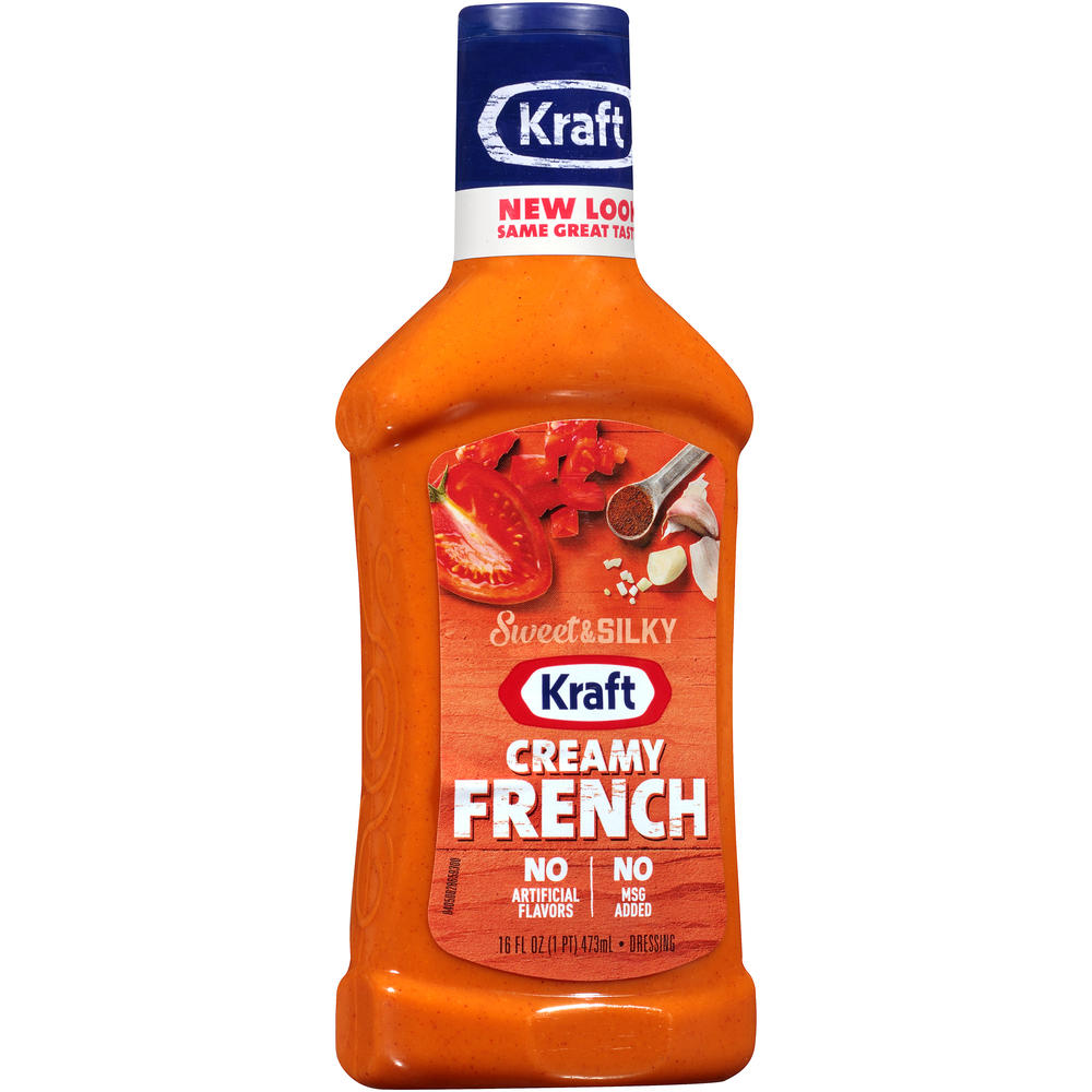 Kraft Dressing, Creamy French, 16 fl oz (1 pt) 473 ml