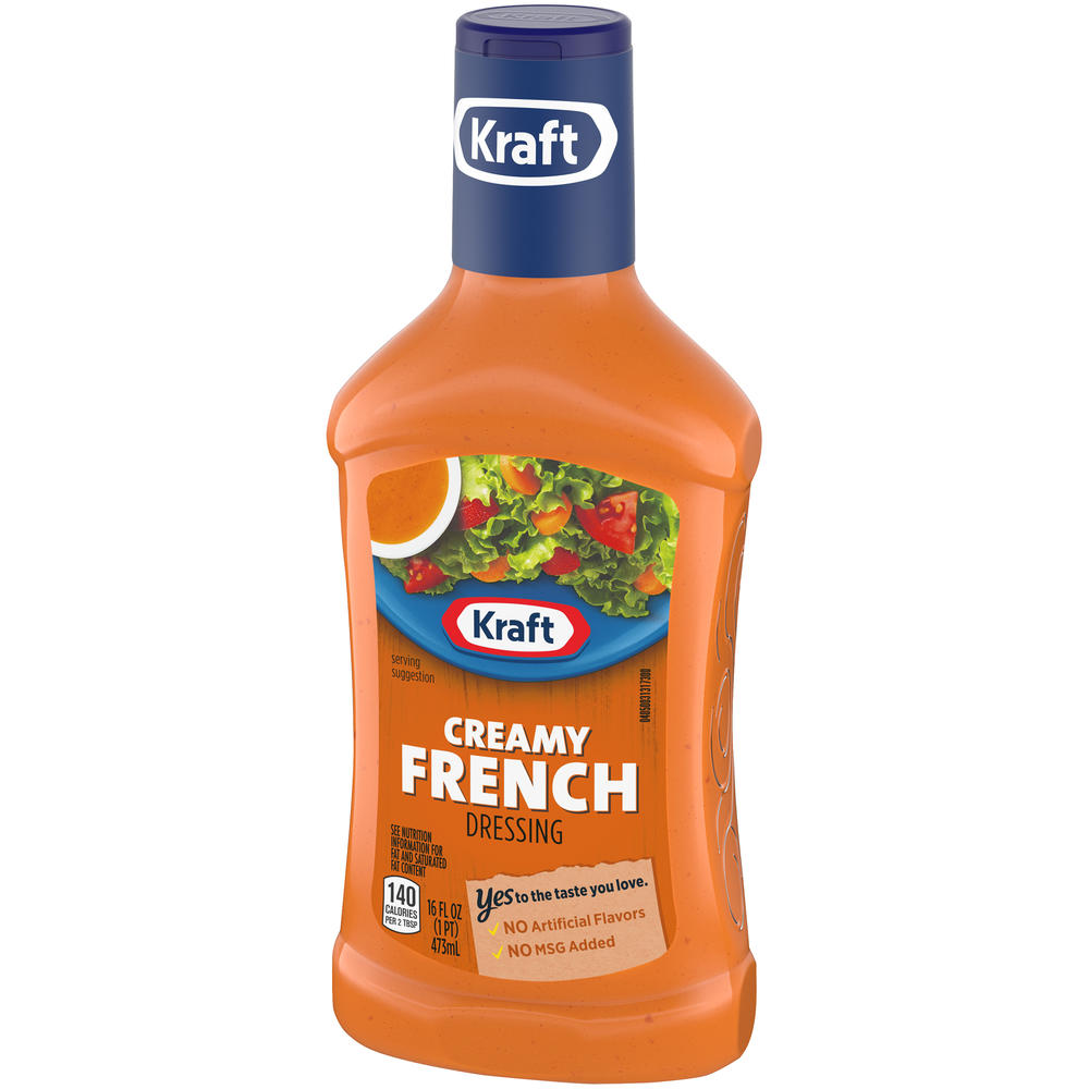 Kraft Dressing, Creamy French, 16 fl oz (1 pt) 473 ml