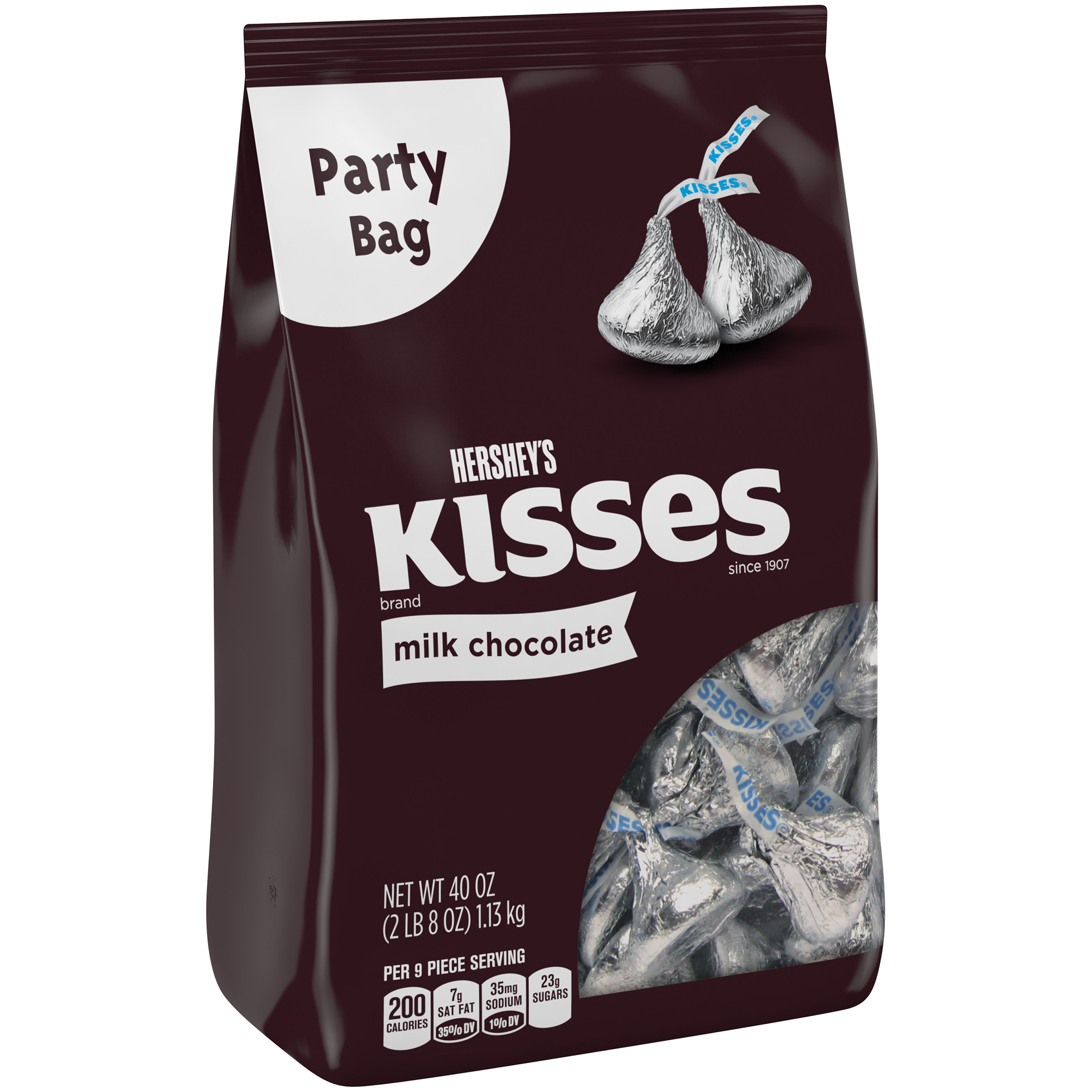 Hershey's Kisses, Milk Chocolate, 40 oz (2 lb 8 oz) 1.13 kg