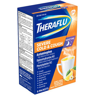 Theraflu Nighttime Severe Cold & Cough Honey Lemon Powder