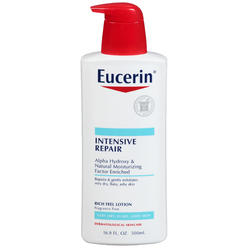 Eucerin Intensive Repair Lotion - Rich Lotion for Very Dry, Flaky Skin - Use After Washing With Hand Soap - 16.9 Fl Oz