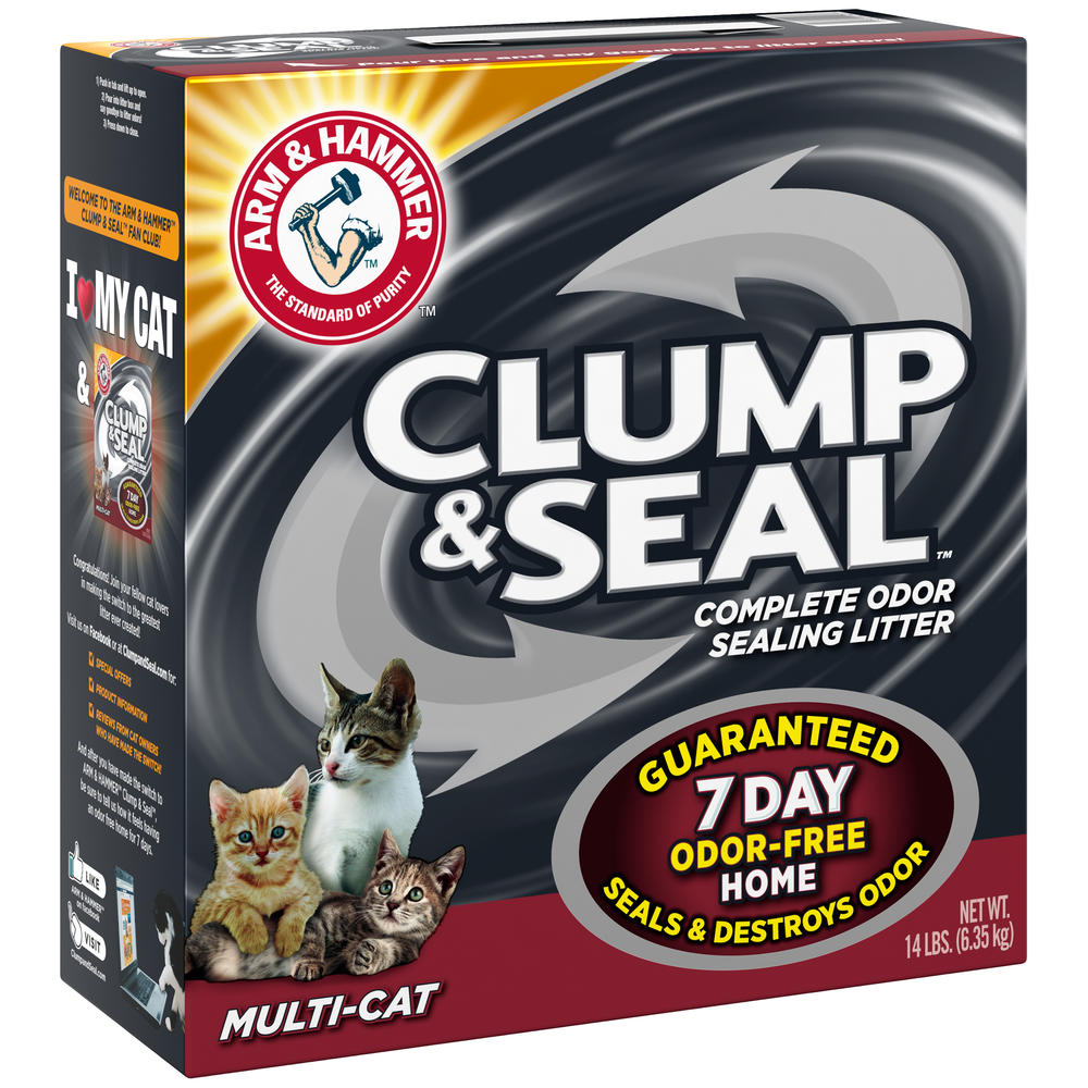 Arm & Hammer Cat Litter Clump & Seal Multi-Cat, 14 lbs (6.35 kg)