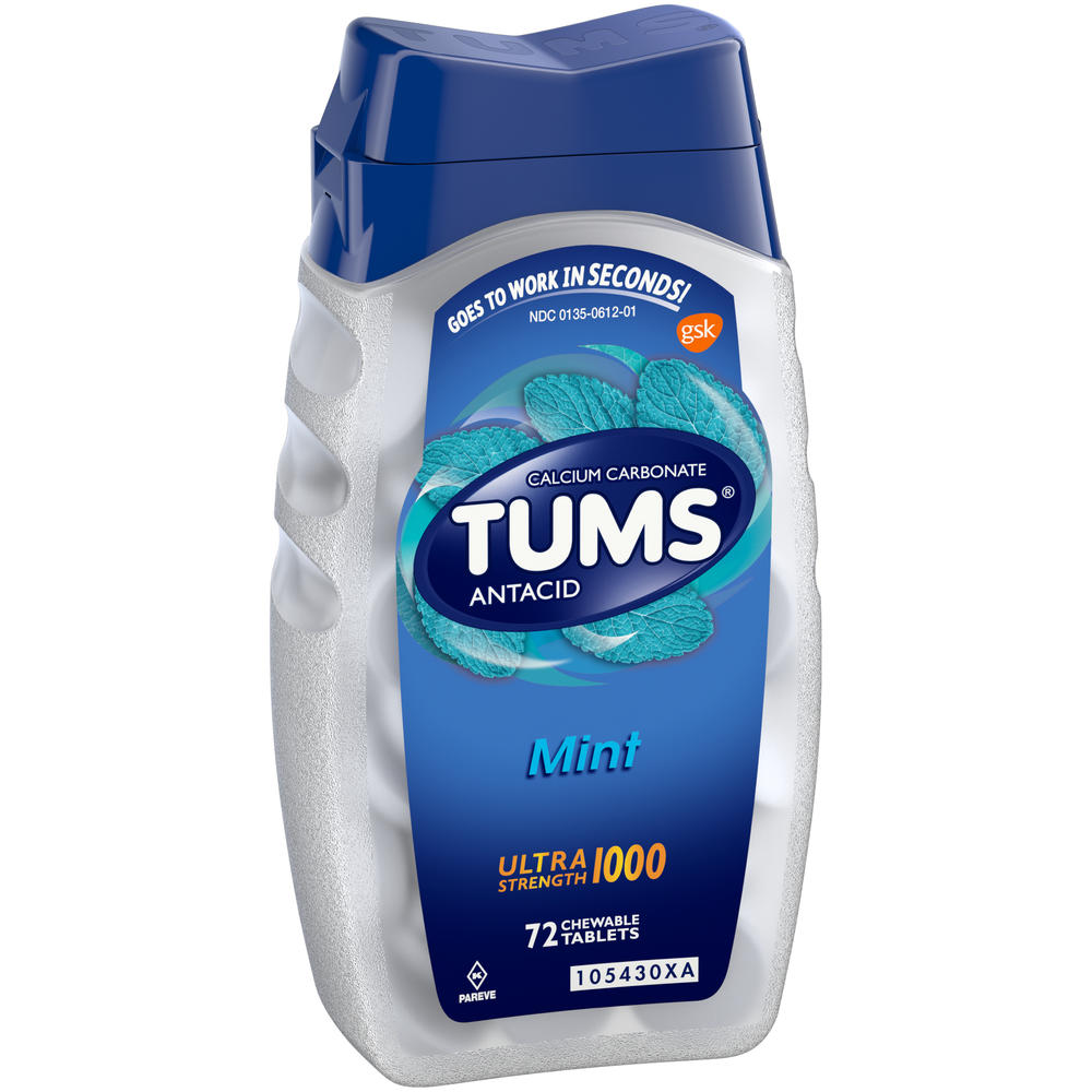 Tums &#174; Ultra Strength 1000 Mint Antacids Chewable Tablets 72 ct Bottle