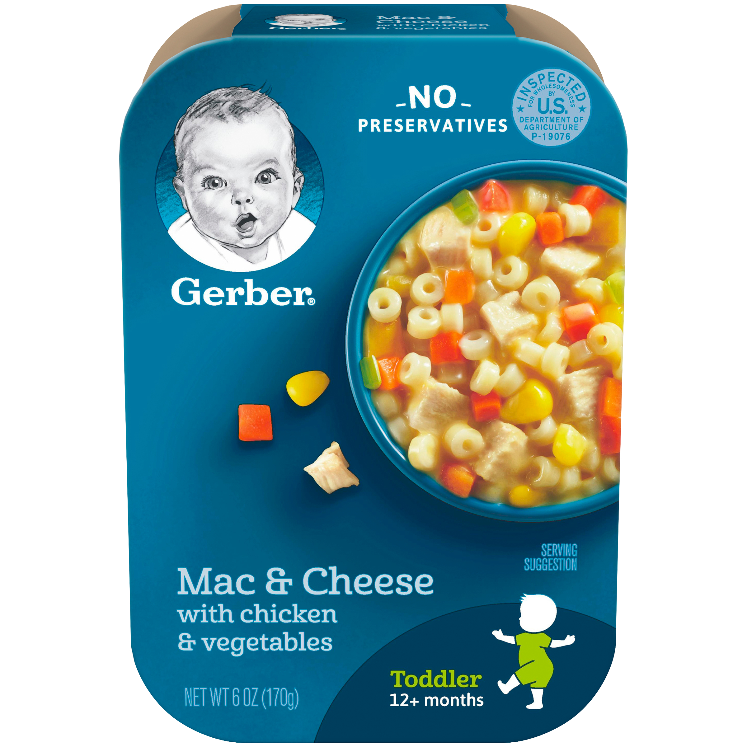 Gerber Chicken & Pasta, Mac & Cheese with Chicken & Vegetables, 6 oz (170 g) Gerber Chicken & Pasta, Mac & Cheese with Chicken & Vegetables, 6 oz (170 g)