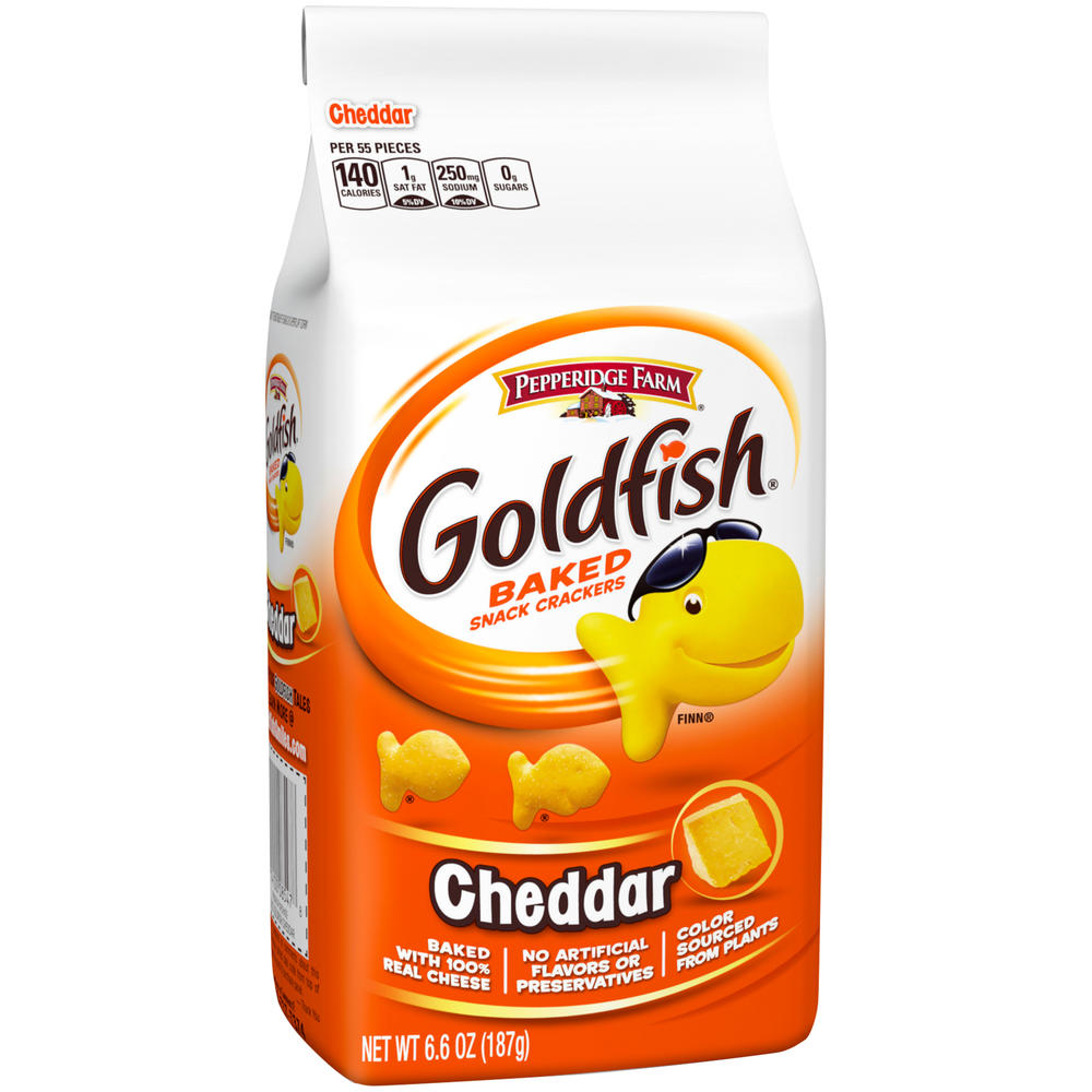 Pepperidge Farm Goldfish Crackers, Baked Snack, Cheddar, 6.6 oz (187 g)
