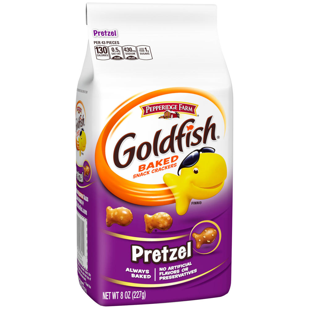 Pepperidge Farm Goldfish Baked Snack Crackers, Pretzel, 8 oz (227 g)
