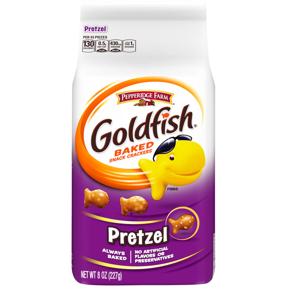 Pepperidge Farm Goldfish Baked Snack Crackers, Pretzel, 8 oz (227 g)