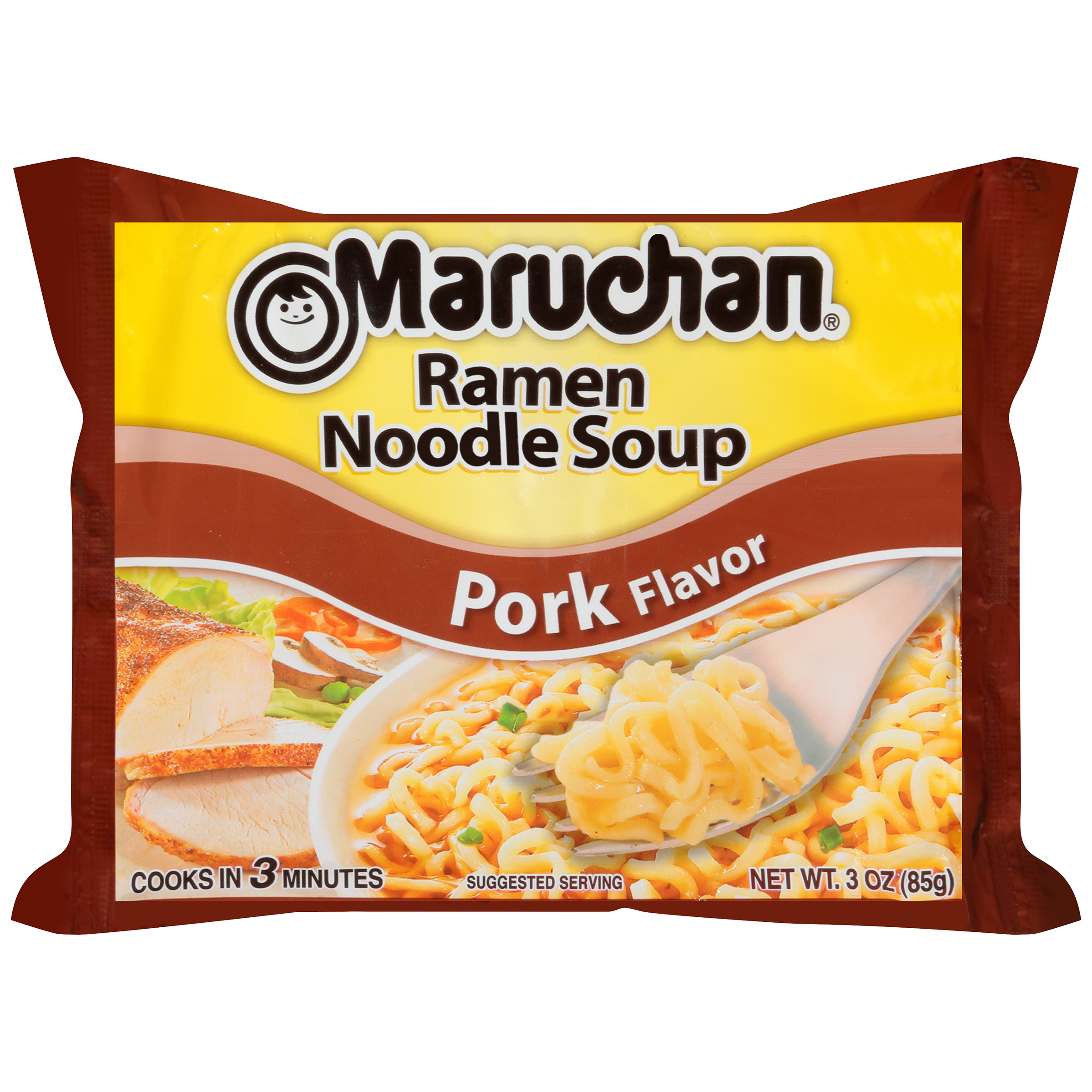 Maruchan Soup, Ramen Noodle, Pork Flavor, 3 oz (85 g)