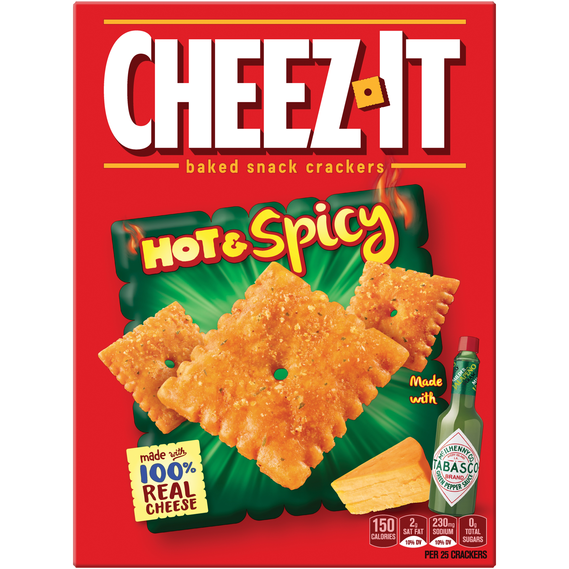 Cheez-it Hot & Spicy Baked Snack Crackers 12.4 oz. 