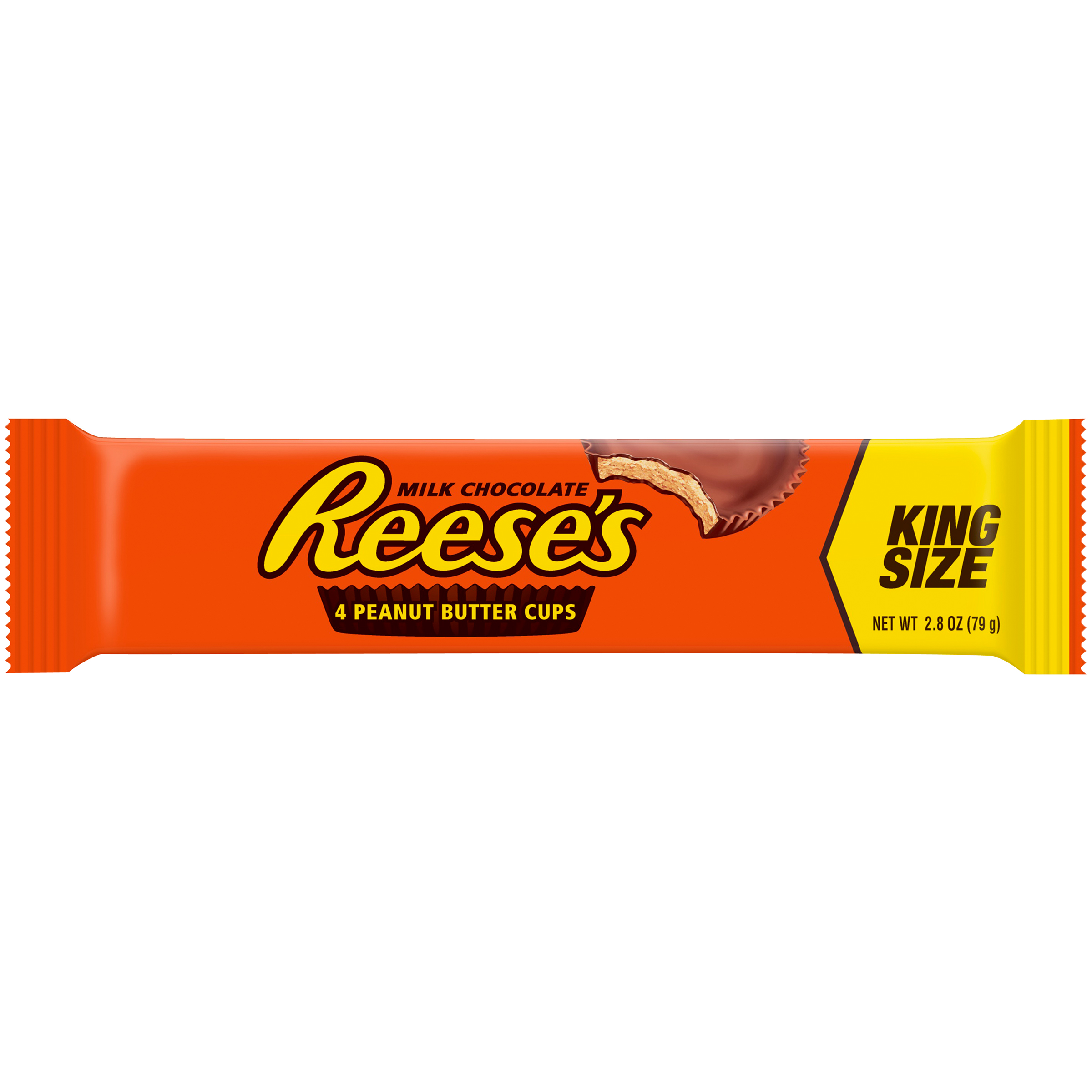Reese's Peanut Butter Cups, Milk Chocolate, King Size, 4 cups [2.8 oz ...