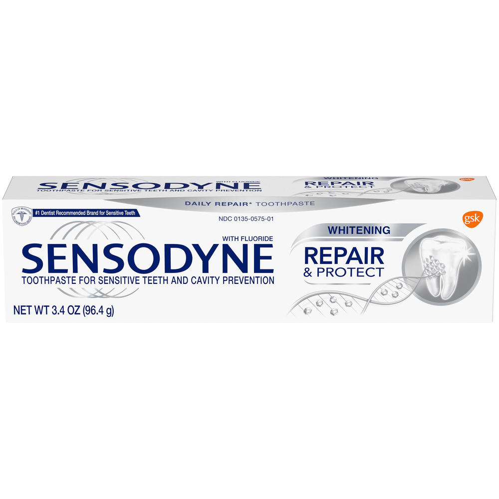 Sensodyne Repair & Protect Whitening Toothpaste 3.4 oz Box