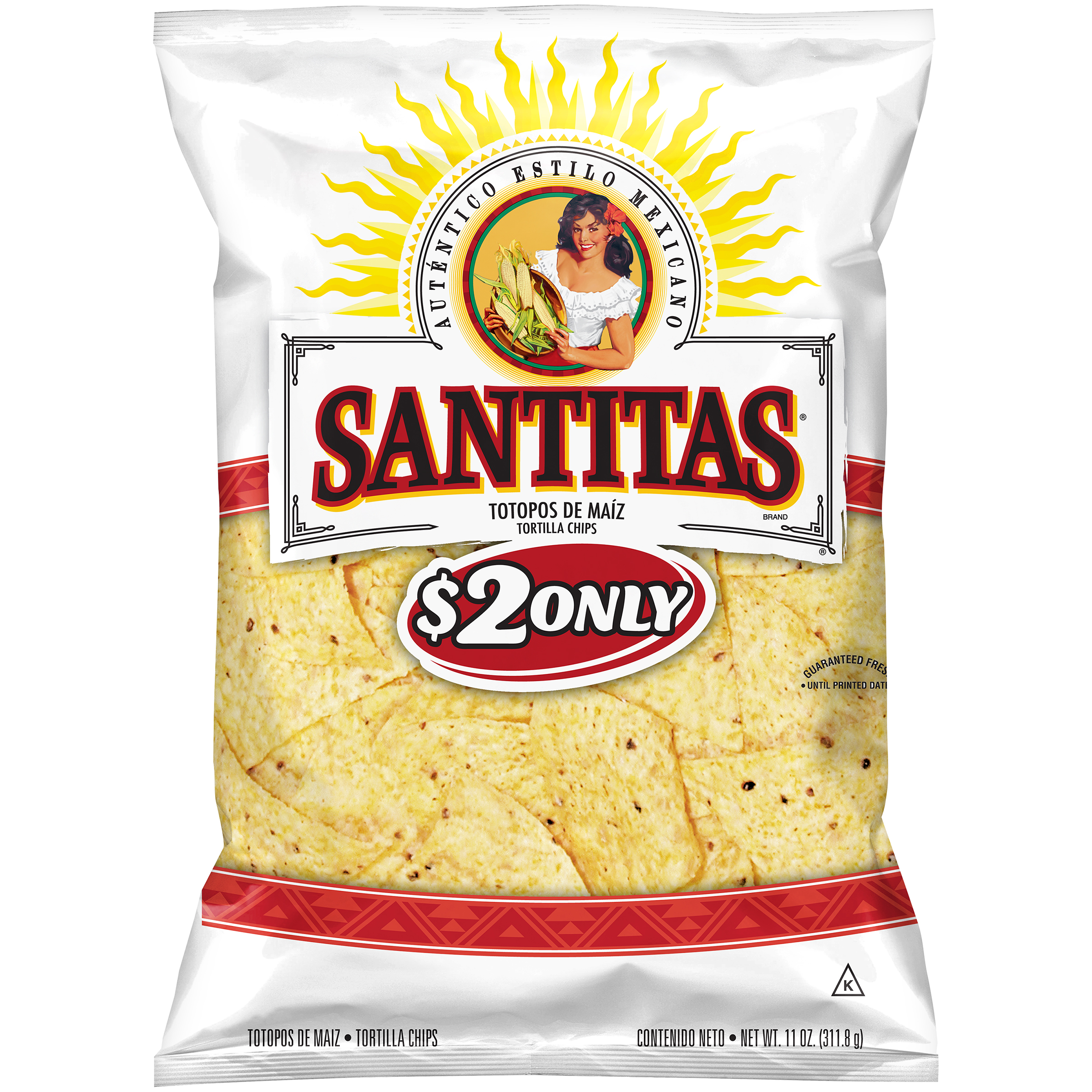 Santitas  Tortilla Chips Tortilla Triangles 11 Oz Bag