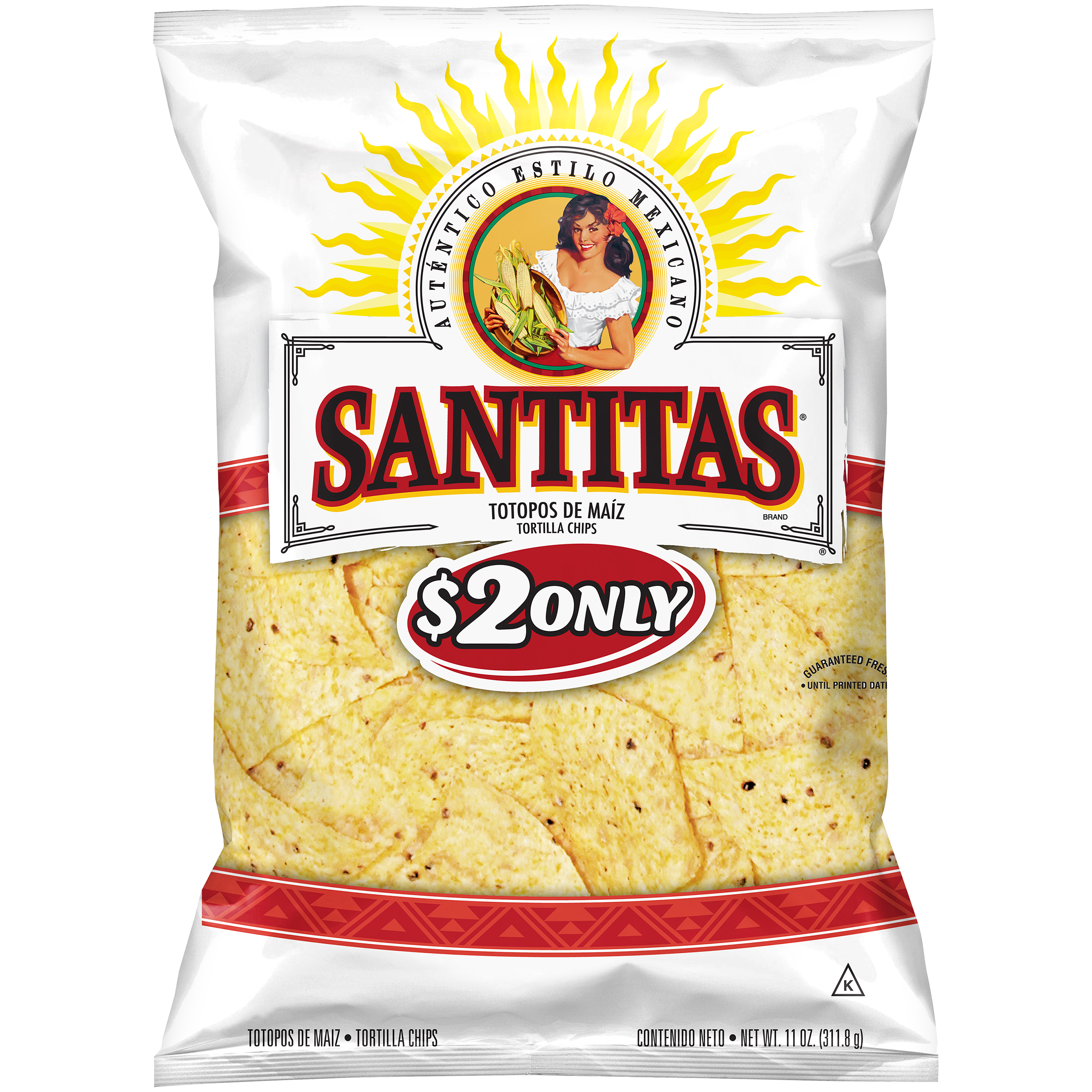 Santitas Tortilla Chips Tortilla Triangles 11 Oz Bag Santitas Tortilla Chips Tortilla Triangles 11 Oz Bag