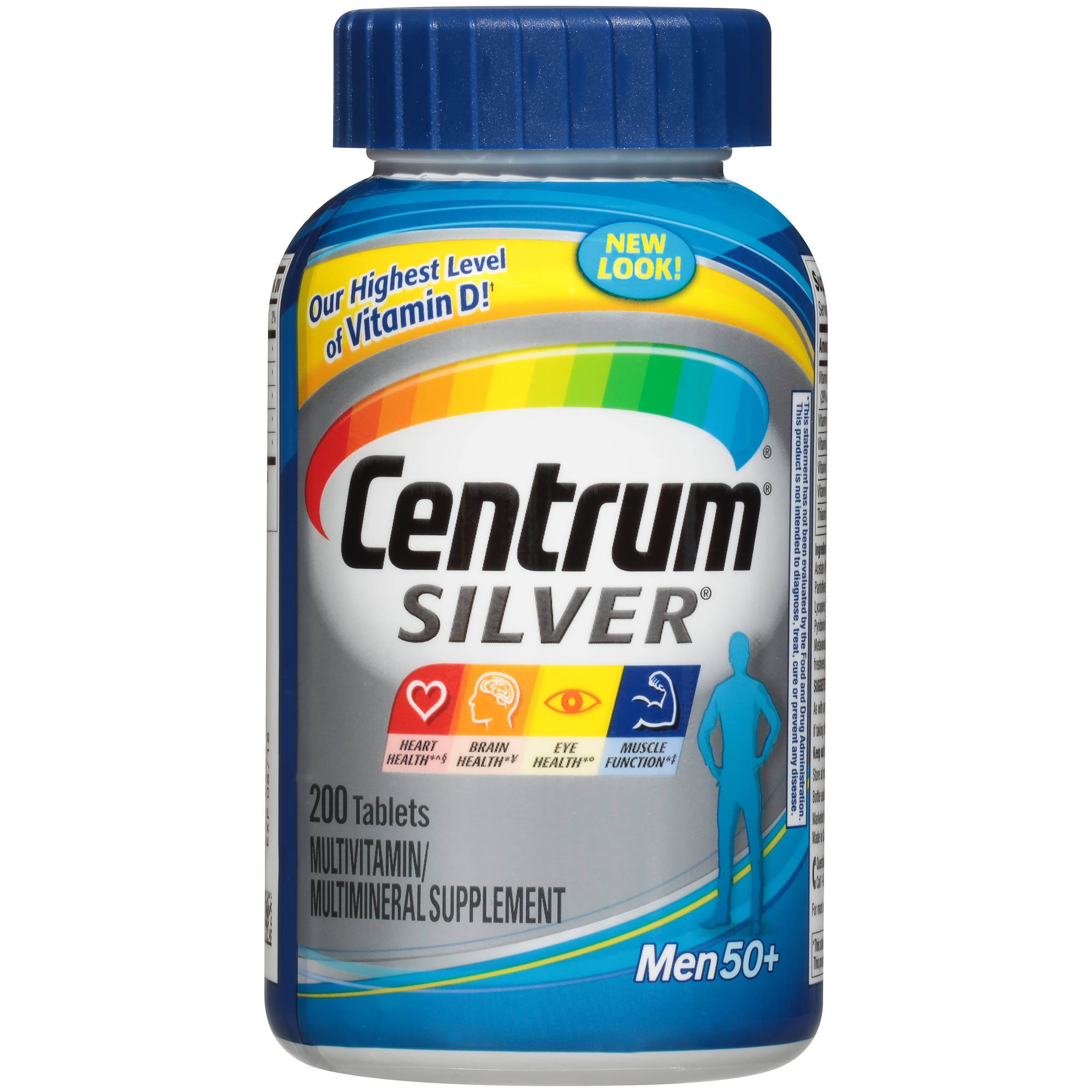 Centrum Silver Multivitamin/Multimineral Supplement, Ultra Men's, Tablets, 200 tablets