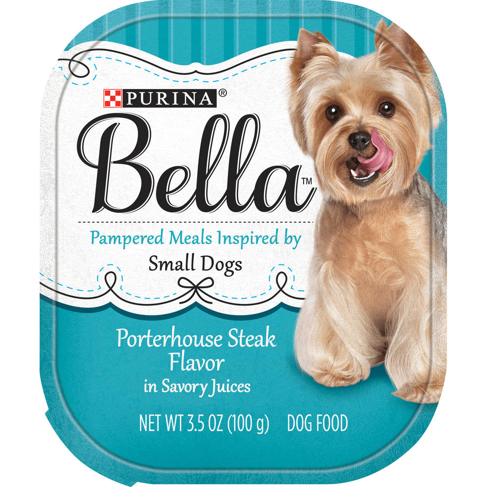 Nestle Purina Petcare Co. Purina Bella Porterhouse Steak Flavor in Savory Juices Adult Wet Dog Food 3.5 Oz. Tray