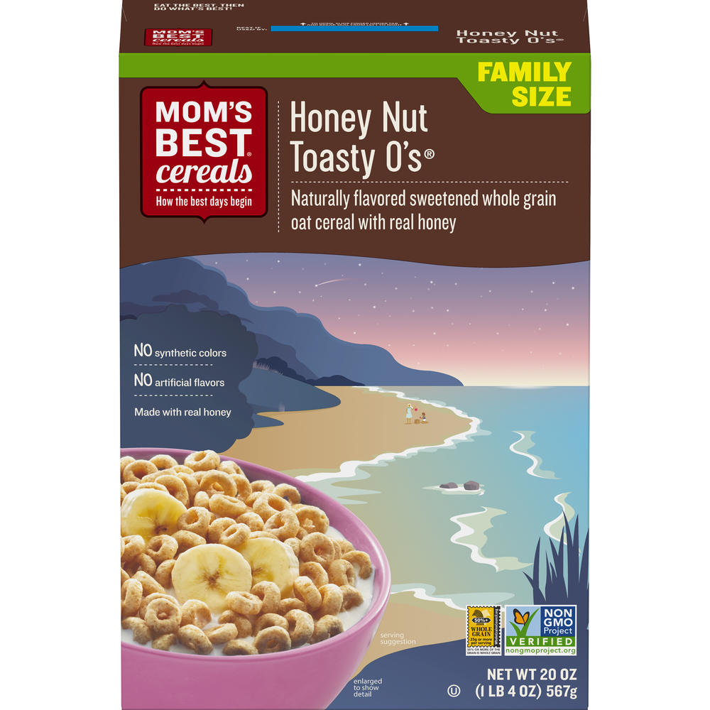Mom's Best ® Honey Nut Toasty O's&#174; Cereal, 20 Oz. Box