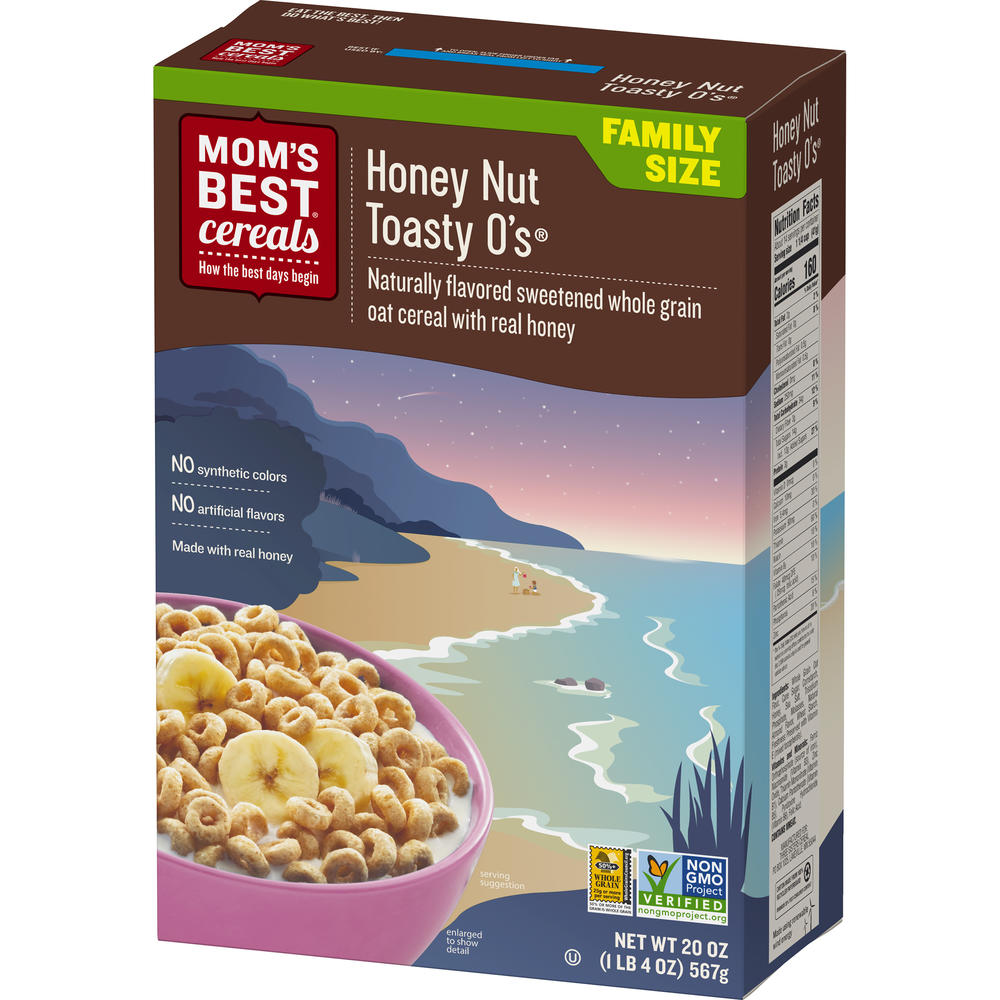 Mom's Best &#174; Honey Nut Toasty O's&#174; Cereal, 20 Oz. Box
