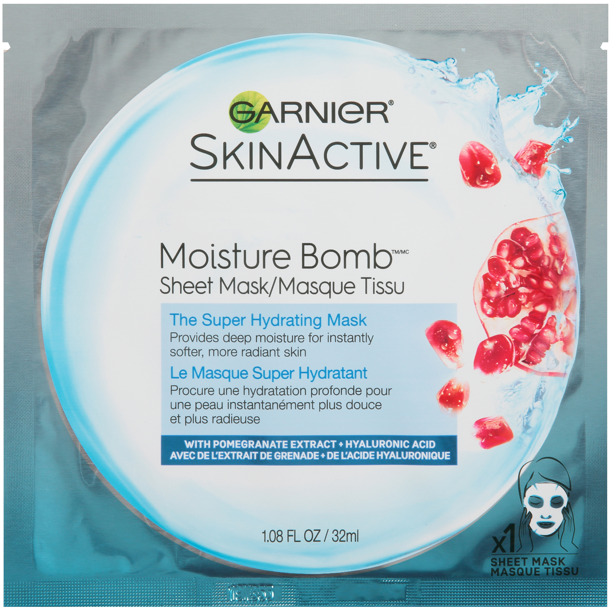 Skinactive moisture bomb sheet mask