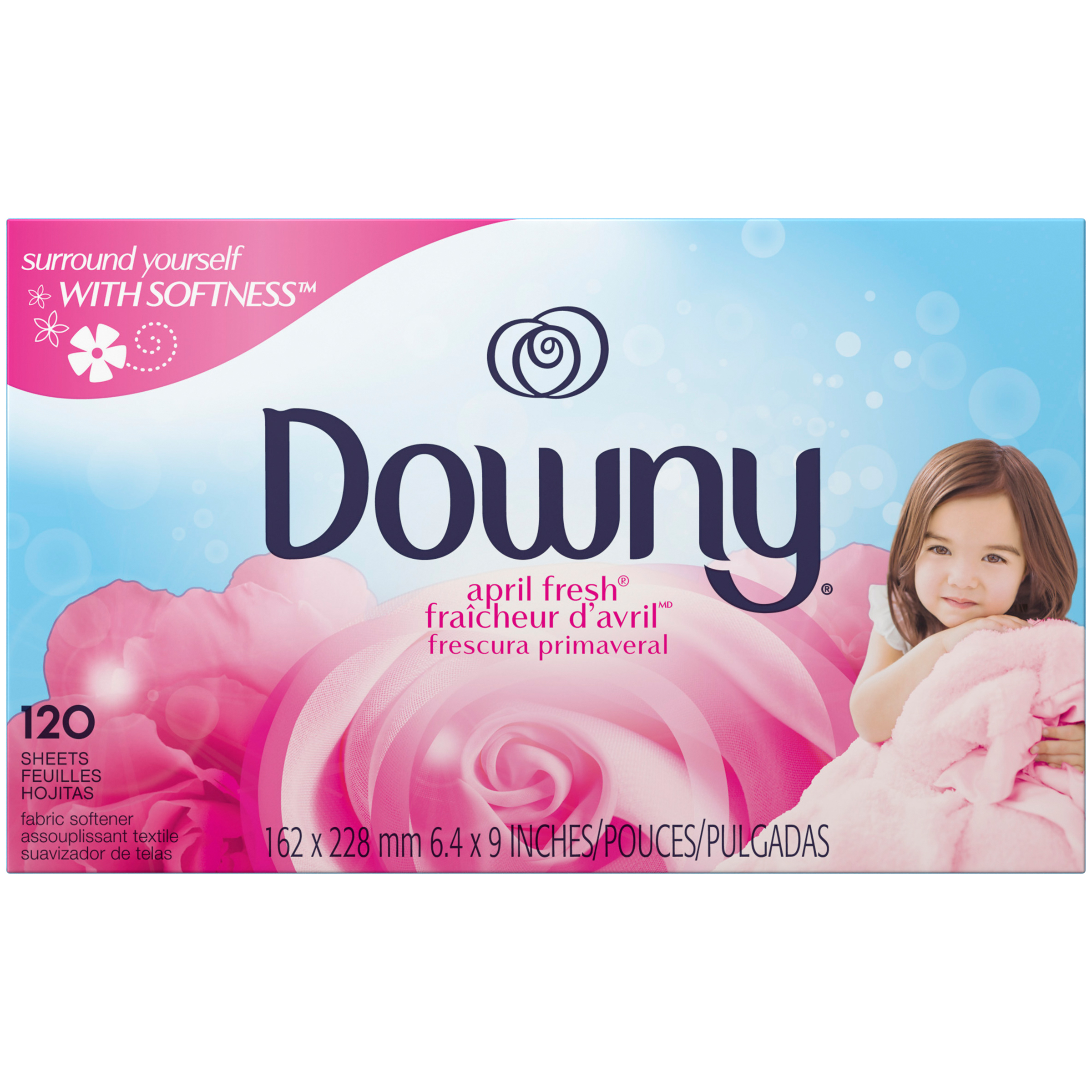 Downy Fabric Softener Sheets, April Fresh, 120 sheets