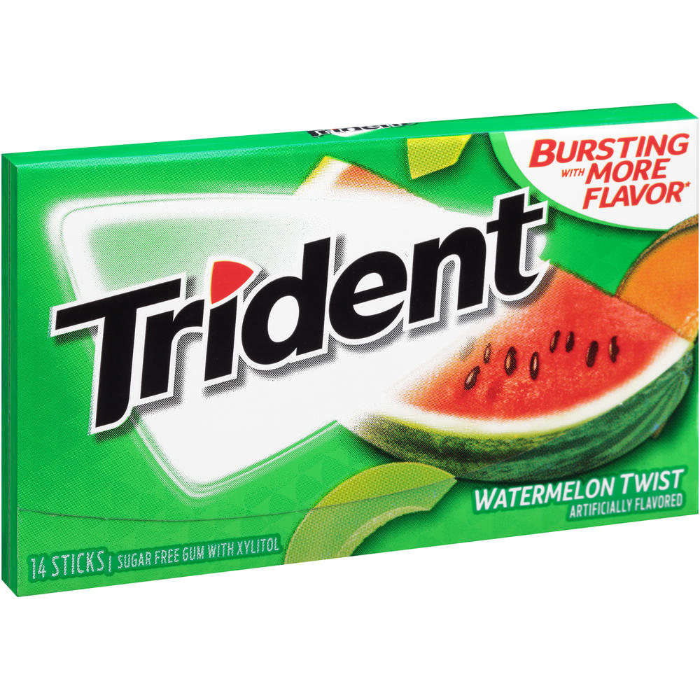 Trident  Watermelon Twist Sugar Free Gum with Xylitol 14 Stick Pack