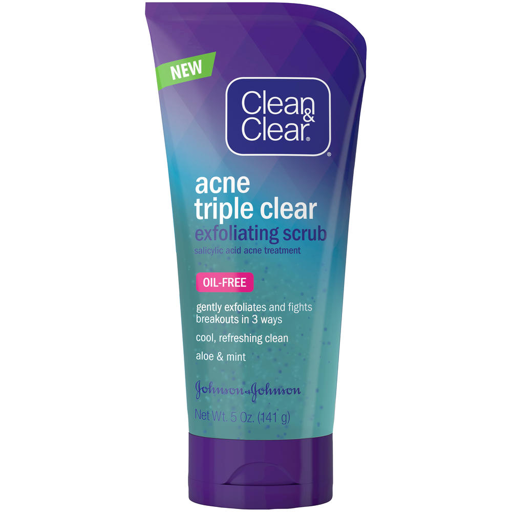 Clean & Clear ® Acne Triple Clear Exfoliating Scrub 5 Oz. Tube