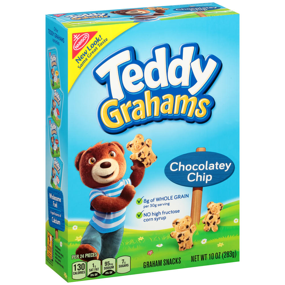 Nabisco Teddy Grahams Graham Snacks, Chocolatey Chip, 10 oz (283 g)