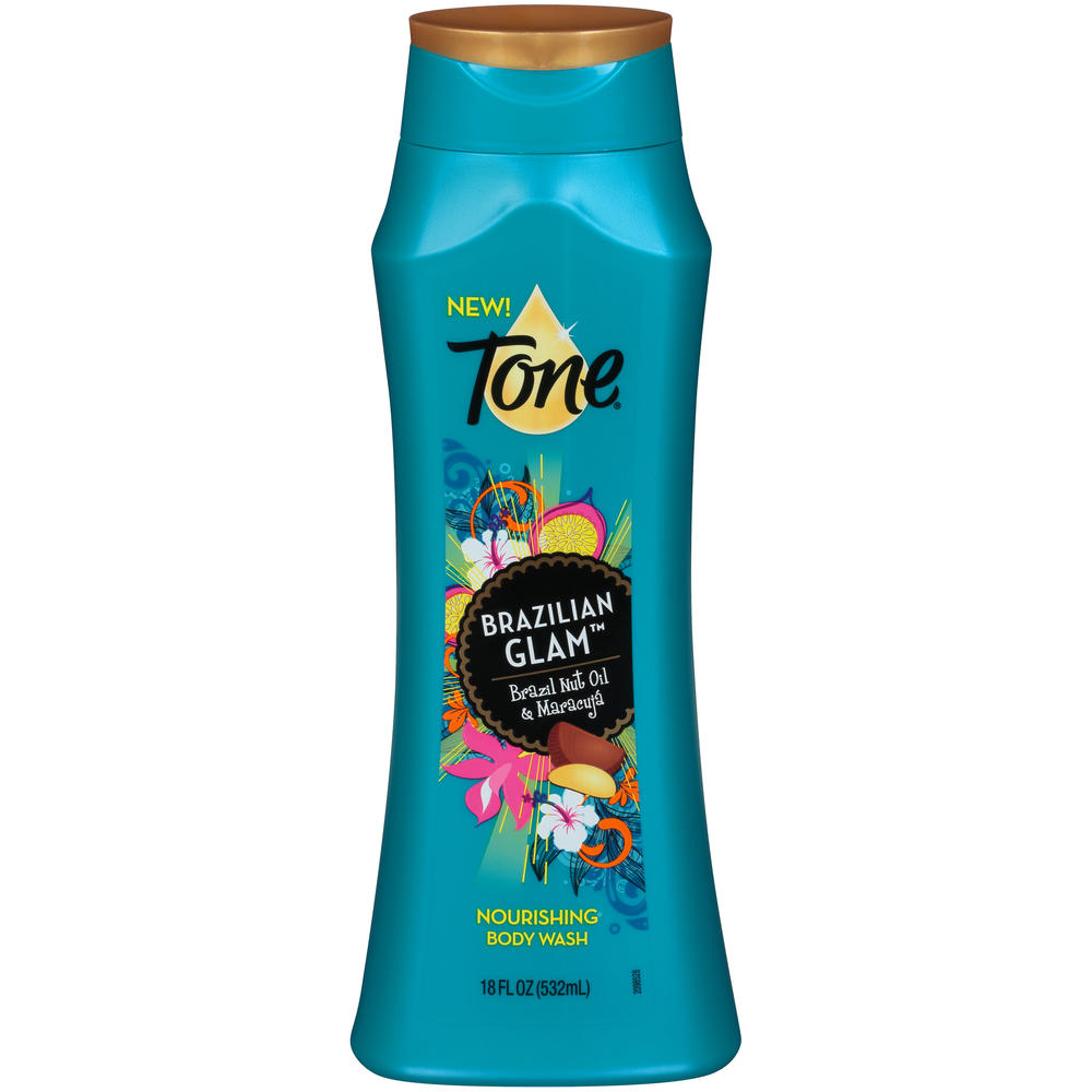 Tone &#174; Brazilian Glam&#8482; Brazil Nut Oil & Maracuja Nourishing Body Wash 18 fl. oz. Bottle