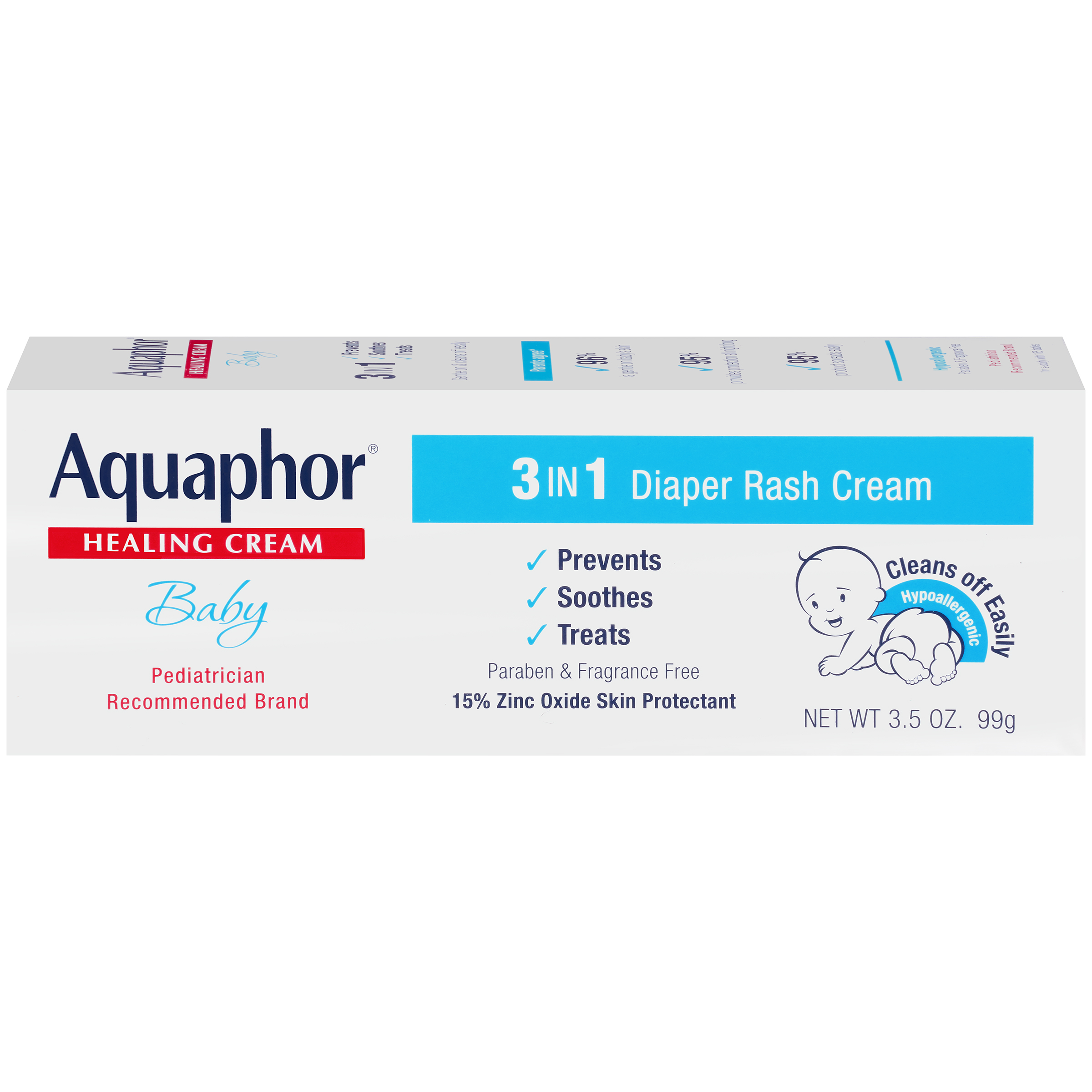 aquaphor 3 in 1 diaper rash cream