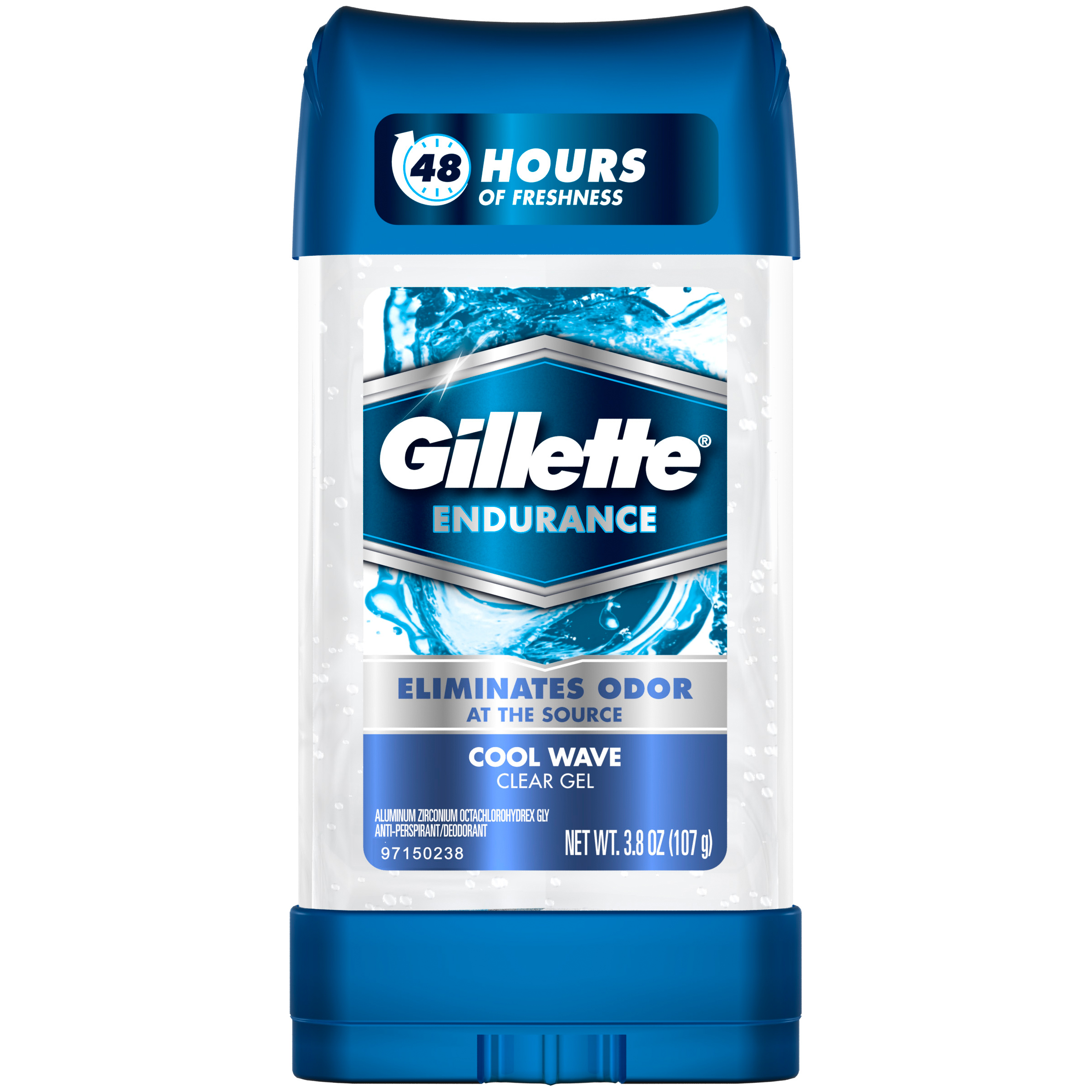 047400097728 UPC Gillette 3 X Clear Gel Anti Perspirant Deodorant
