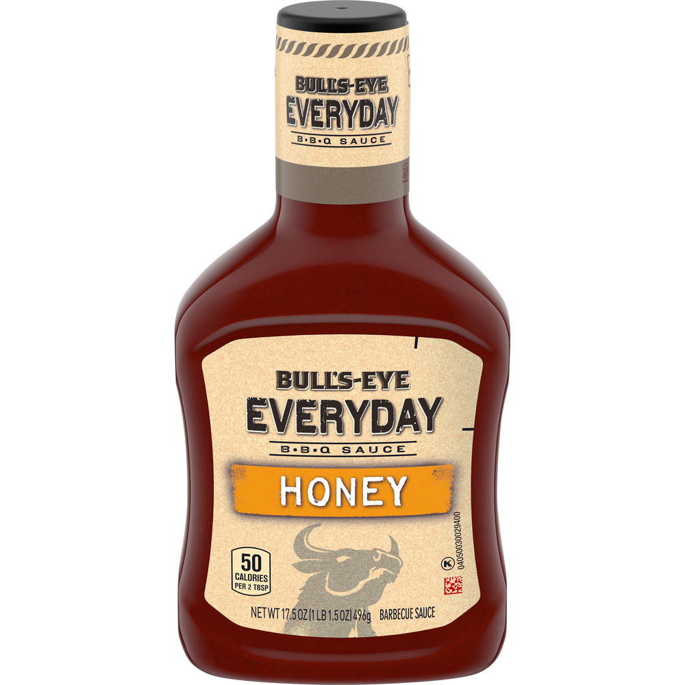 Bull's-Eye  Everyday Honey Barbecue Sauce, 17.5 oz. Bottle