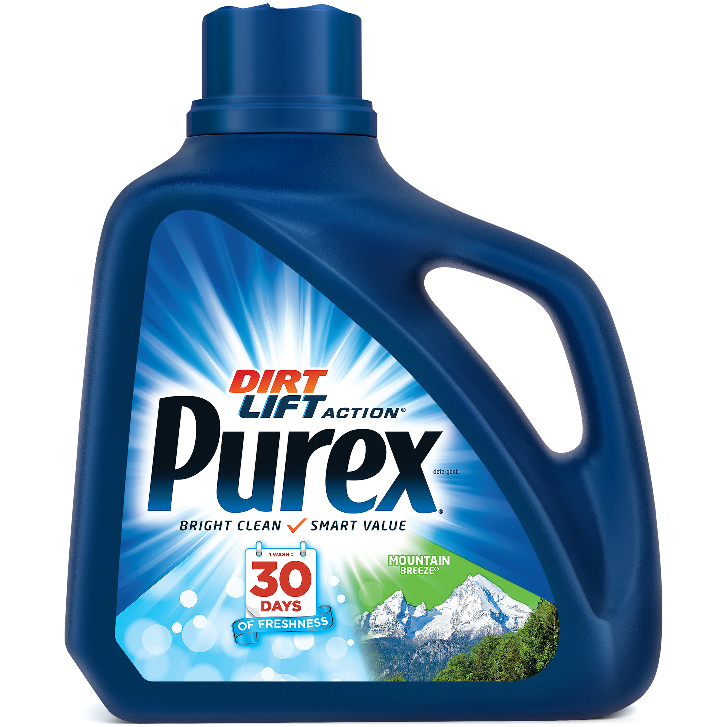 Purex Ultra Concentrate Laundry Detergent, Mountain Breeze, 150 fl oz (4.68 qt) 4.43 lt