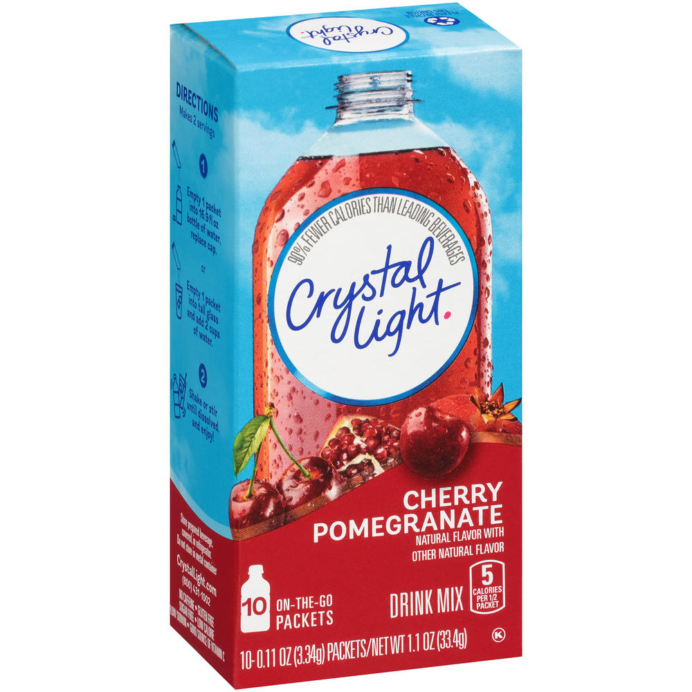 Crystal Light On The Go Immunity Drink Mix, Natural Cherry Pomegranate, 10 - 0.11 oz (3.34 g) packets [1.18 oz (33.4 g]