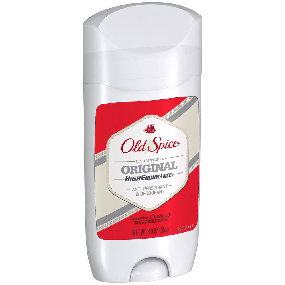 Old Spice High Endurance Anti-Perspirant/Deodorant, Invisible Solid, Original Scent, 3.0 oz (85 g)