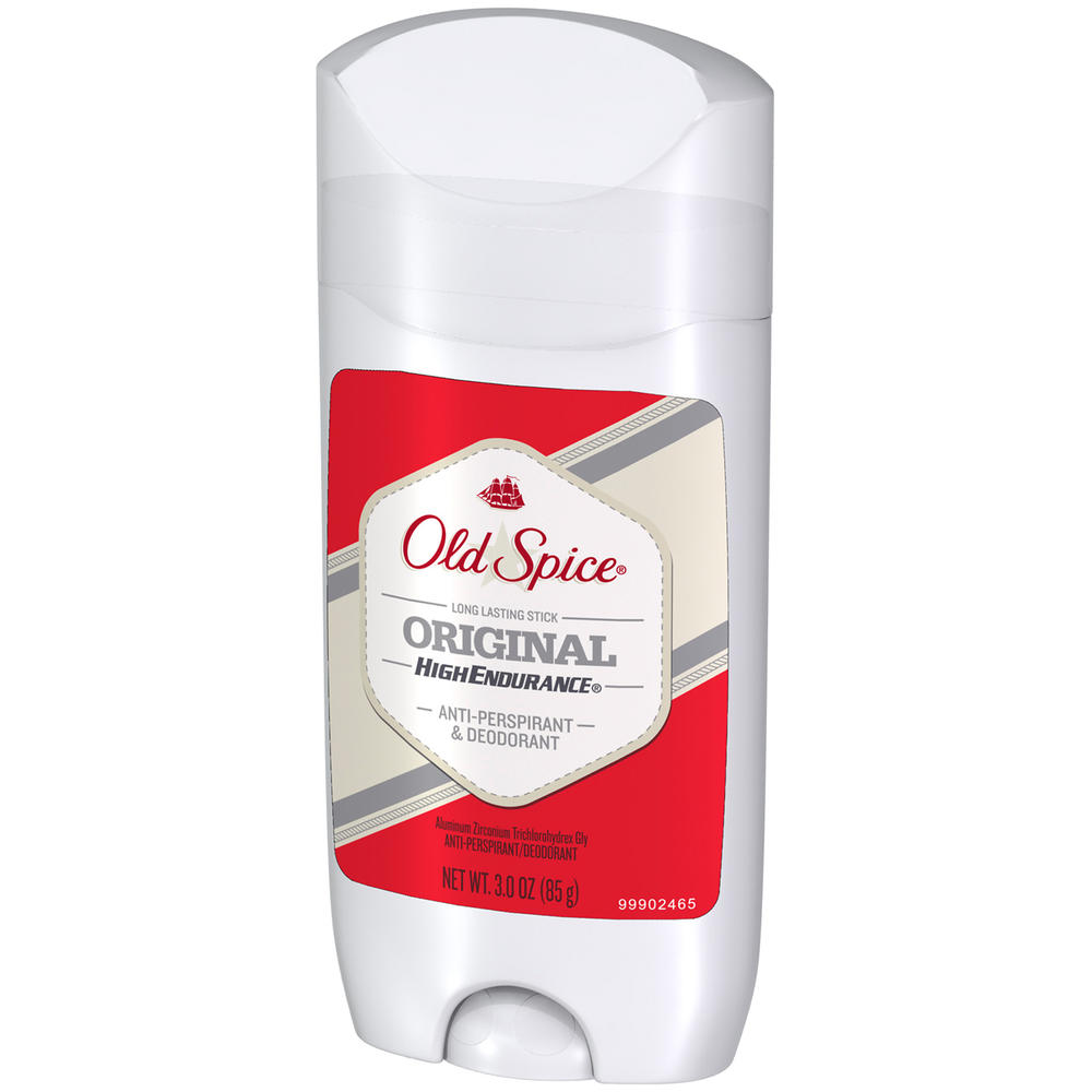 Old Spice High Endurance Anti-Perspirant/Deodorant, Invisible Solid, Original Scent, 3.0 oz (85 g)