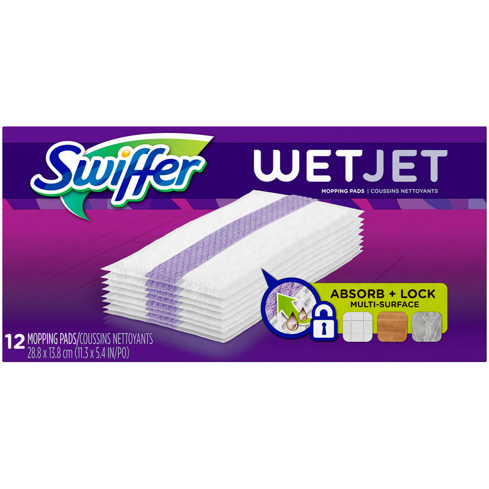 Swiffer Wet Jet Cleaning Pads, Refill, 12 refills