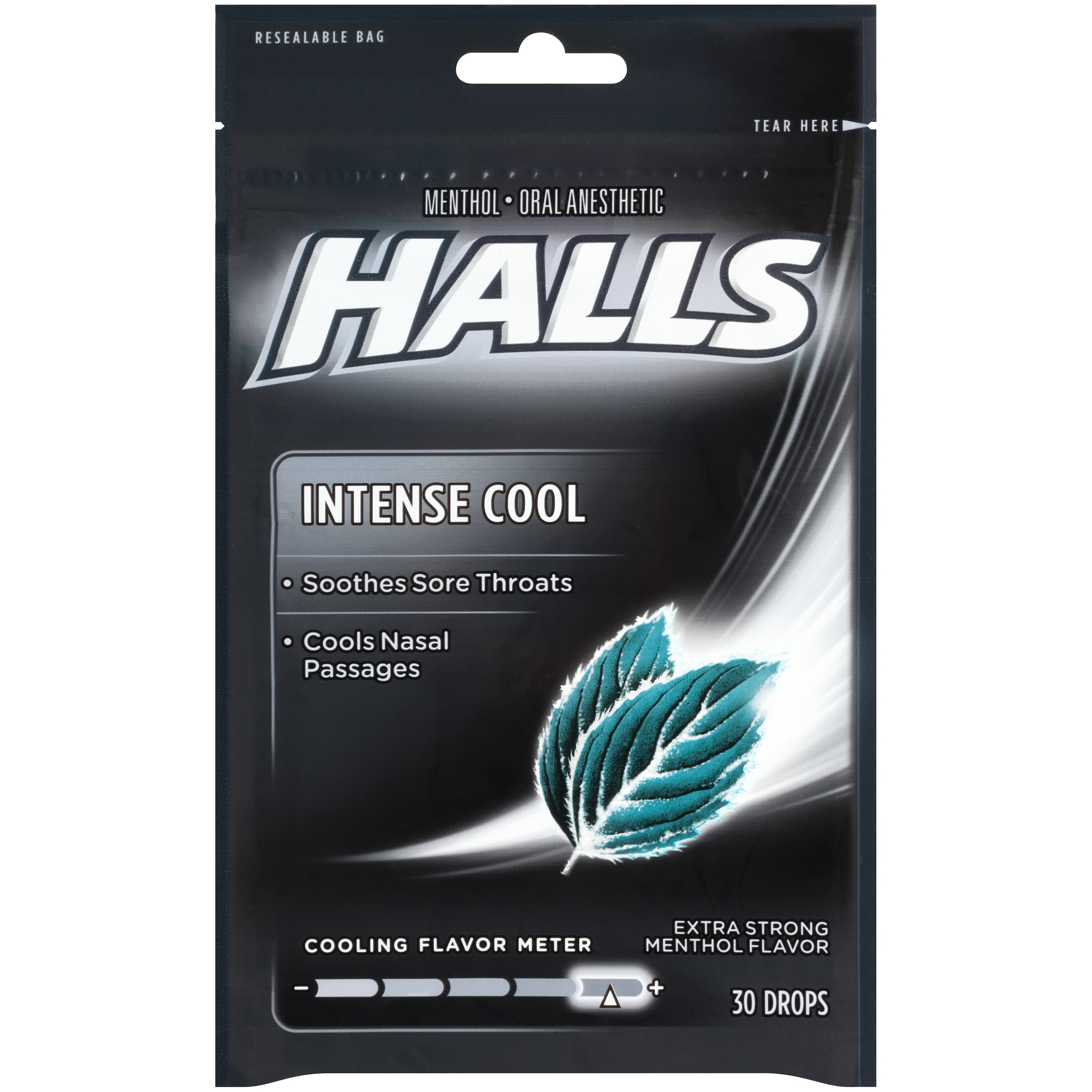 Halls Oral Anesthetic, Extra Strong Menthol Drops, 30 ct Shop Your