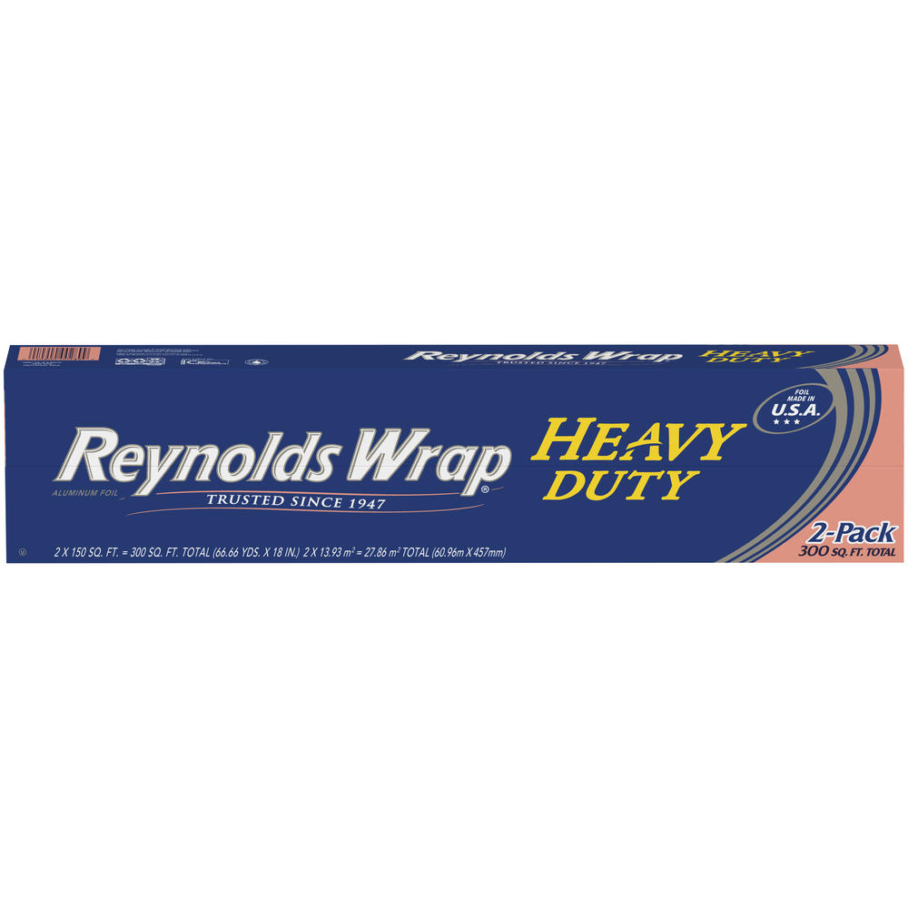 Reynolds Wrap Aluminum Foil Heavy Duty Twin Pack 150 Square-Feet