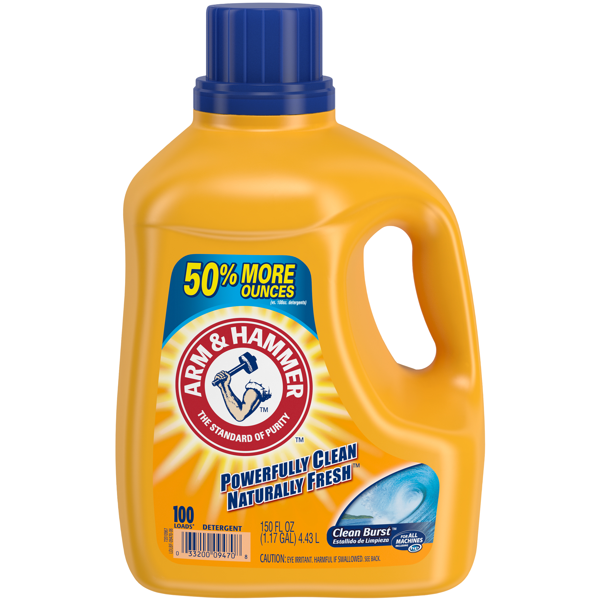Arm & Hammer Laundry Detergent, 2X Concentrated, Clean ...