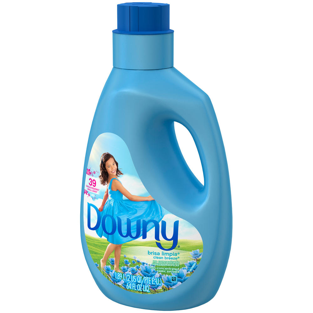 Downy Fabric Softener, Non-Concentrated, Clean Breeze, 64 fl oz (2 qt) 1.89 lt