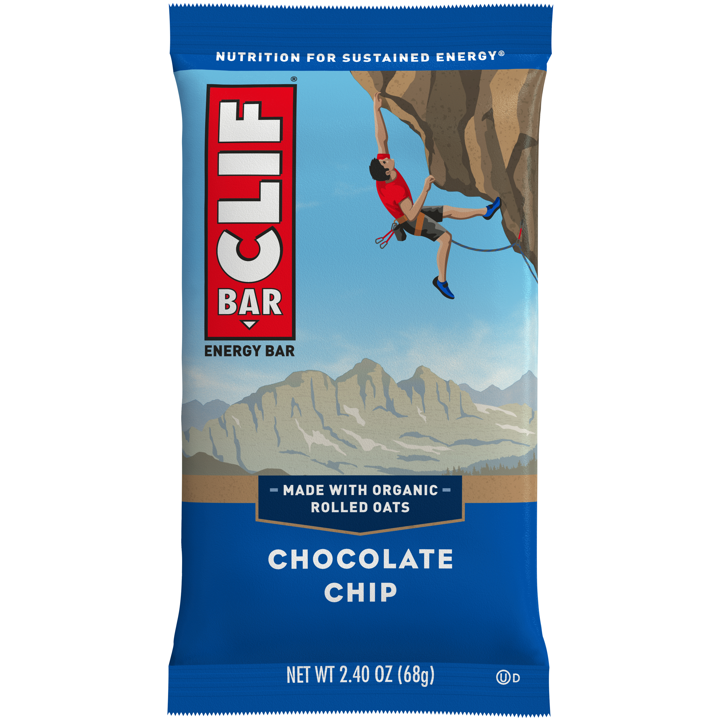 Clif  Bar Energy Bar, Chocolate Chip, 2.4 oz (68 g)