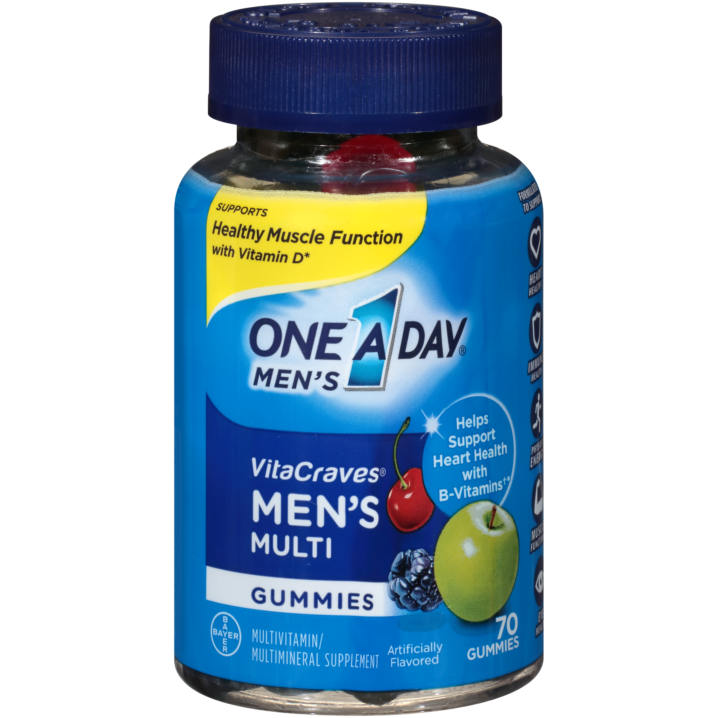 Bayer One A Day Men&amp;#39;s VitaCraves Adult Multivitamin Gummies 70 gummies